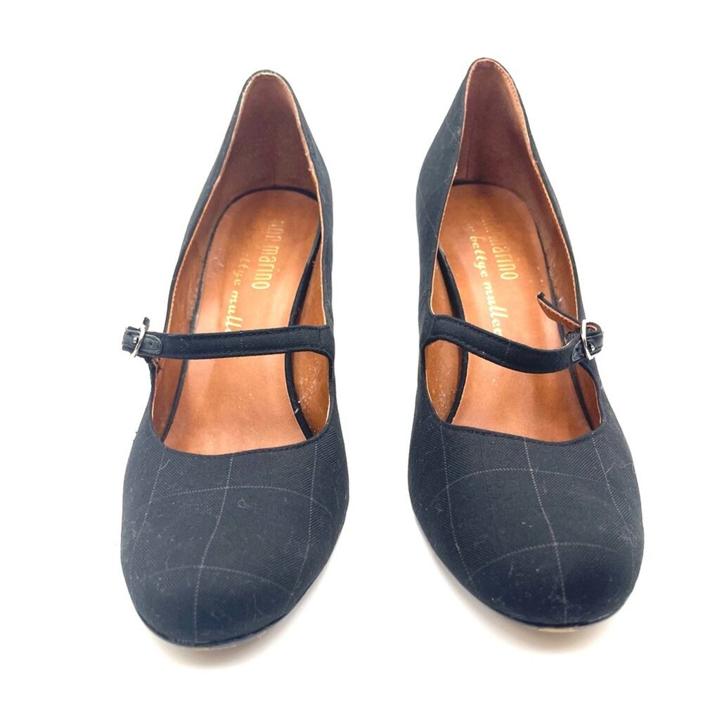 ann marino by Bettye Muller Black Plaid Teacher Mary Jane Pump Shoes Size 9.5 - Picture 5 of 11